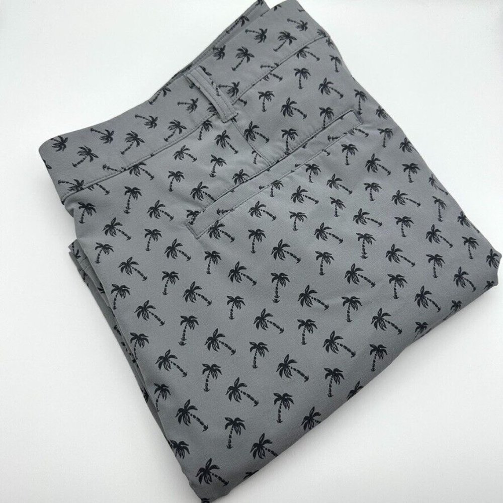 Bonobos Mens Shorts Gray Palm Trees Size 50